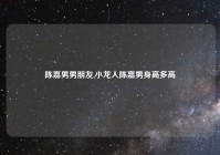 陈嘉男男朋友,小龙人陈嘉男身高多高
