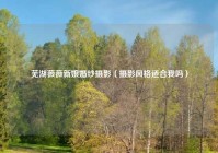 芜湖薇薇新娘婚纱摄影（摄影风格适合我吗）