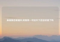鼻血姬恋爱循环,凤雏得一可安天下这话说错了吗