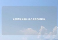 心酸的短句图片,扎心语录伤感短句