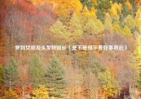 梦到女朋友头发特别长（是不是预示着好事将近）
