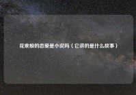 花束般的恋爱是小说吗（它讲的是什么故事）