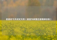 老婆说今天试试大的（是因为寂寞还是精神出轨）