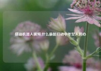 搭讪机器人视频,什么最能打动中年女人的心