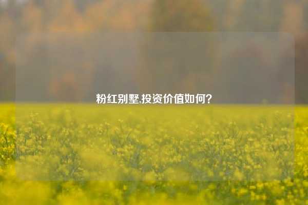 粉红别墅,投资价值如何？