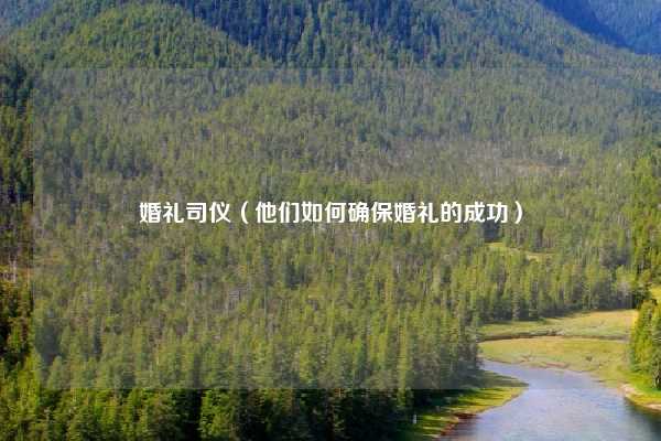 婚礼司仪（他们如何确保婚礼的成功）