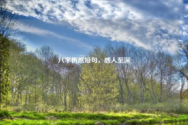 八字伤感短句，感人至深