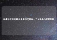 初中孩子谈恋爱,初中男孩子喜欢一个人是小心翼翼的吗