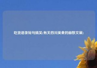 吃货语录短句搞笑(有关四川美食的幽默文案)