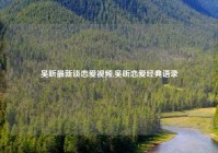 吴昕最新谈恋爱视频,吴昕恋爱经典语录