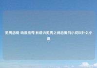 男男恋爱 动漫推荐,有讲诉男男之间恋爱的小说叫什么小说