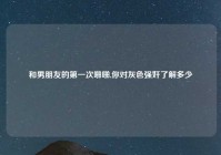 和男朋友的第一次啪啪,你对灰色强奸了解多少