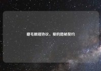 睫毛触碰协议，爱的隐秘契约