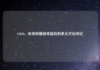 CSGO，全球风靡游戏背后的多元文化印记