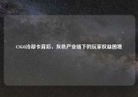 CSGO冷却卡背后，灰色产业链下的玩家权益困境