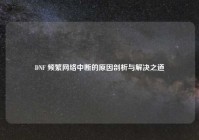 DNF 频繁网络中断的原因剖析与解决之道