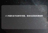 CF 沙漠灰全方位教学攻略，助你在战场纵横驰骋