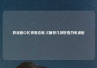 影视剧中的青春恋爱,求推荐几部好看的电视剧