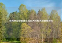 和男朋友做是什么感觉,天天和男友视频聊天