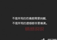 感情心累的说说：那些无声的痛与不舍
