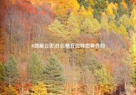 B恋爱公正,什么是丘比特恋爱合约