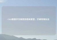 CSGO新猎手引领竞技格局重塑，打破常规玩法