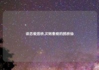 谈恋爱搭桥,次则秦观的鹊桥仙