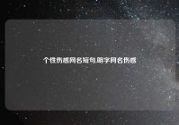 个性伤感网名短句,明字网名伤感