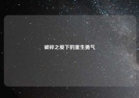 破碎之爱下的重生勇气