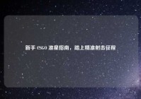 新手 CSGO 准星指南，踏上精准射击征程