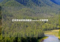 过来搭讪讲英语翻译,comehere汉语意思