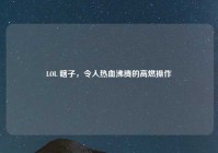 LOL 瞎子，令人热血沸腾的高燃操作