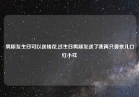 男朋友生日可以送啥花,过生日男朋友送了我两只香奈儿口红小样