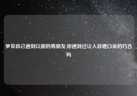 梦见自己遇到以前的男朋友,你遇到过让人目瞪口呆的巧合吗