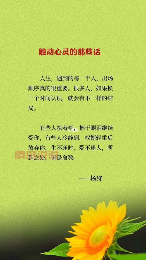 情感说说：那些触动心灵的瞬间