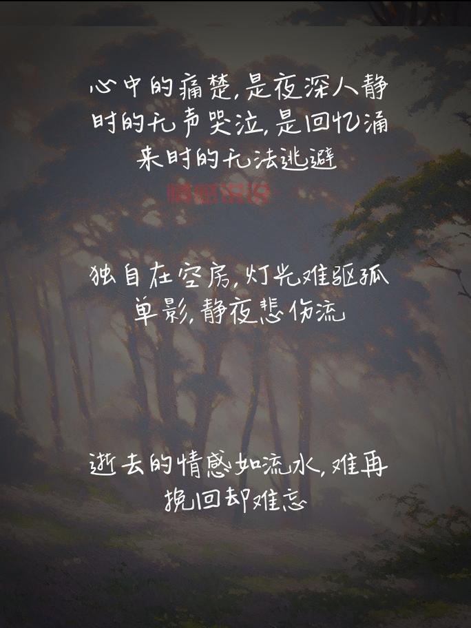 情感伤感的说说，诉说内心的无声悲伤