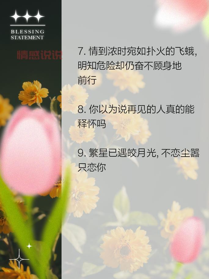 「关于感情与情感的说说：那些触动心灵的瞬间」