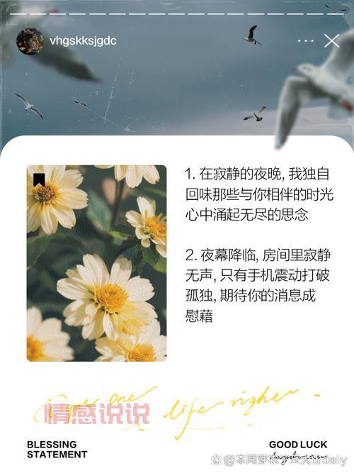 表达心情的情感签名短语：温暖治愈与深情独白
