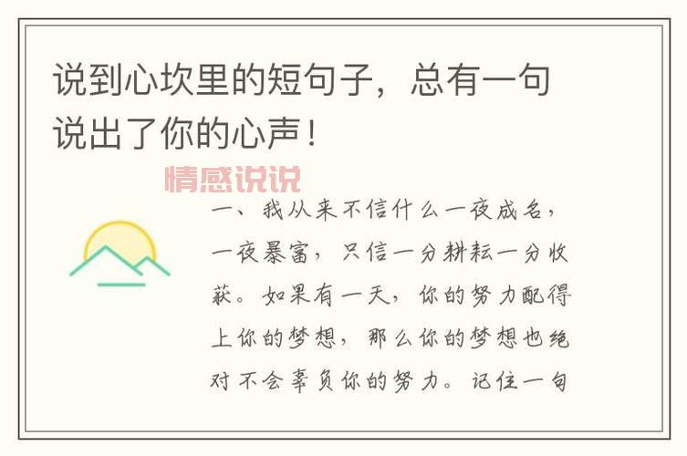 关于情感说说：细腻心声与生活感悟的分享