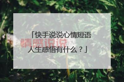 深情释怀：快手伤感情感说说让心灵找到共鸣