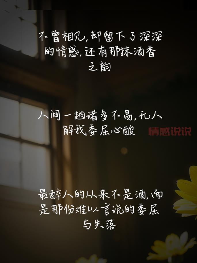 情感说说简短经典短句：用心诉说内心深处的温柔与共鸣