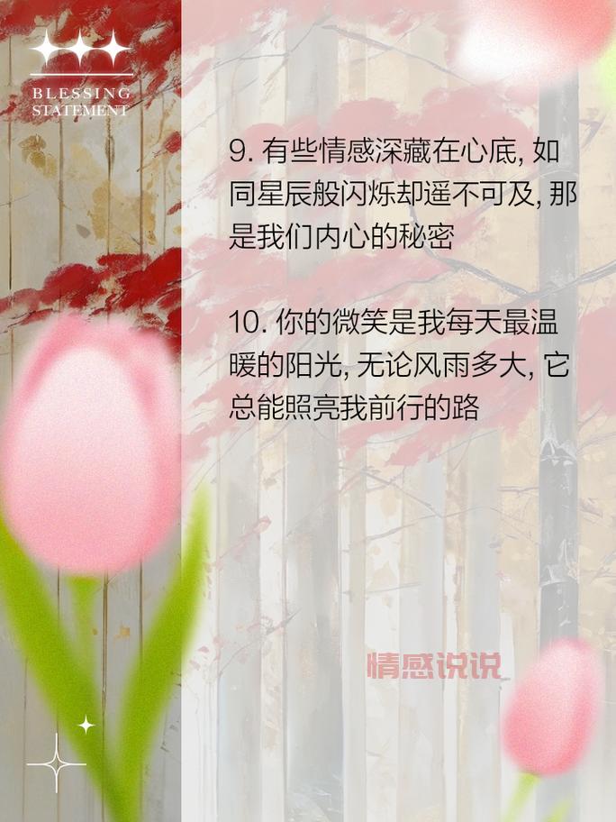 唯美动人的情感说说合集，让心灵驻足