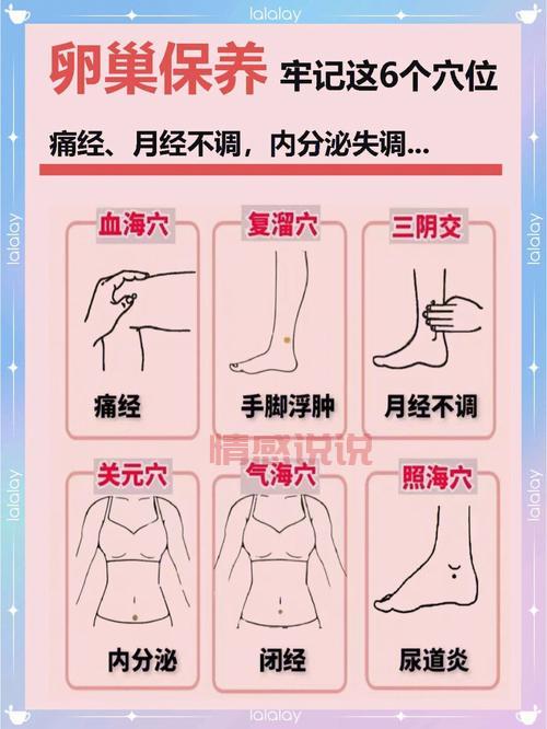 女性穴位图解：精准定位常用保健穴位