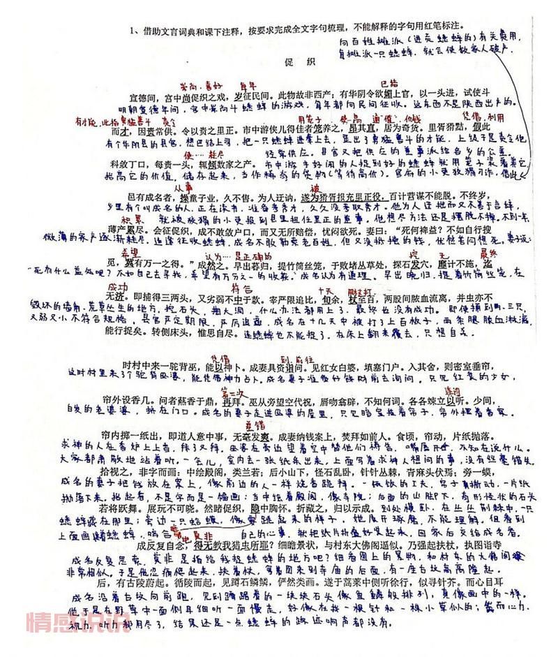 不需要注释与写作说明。