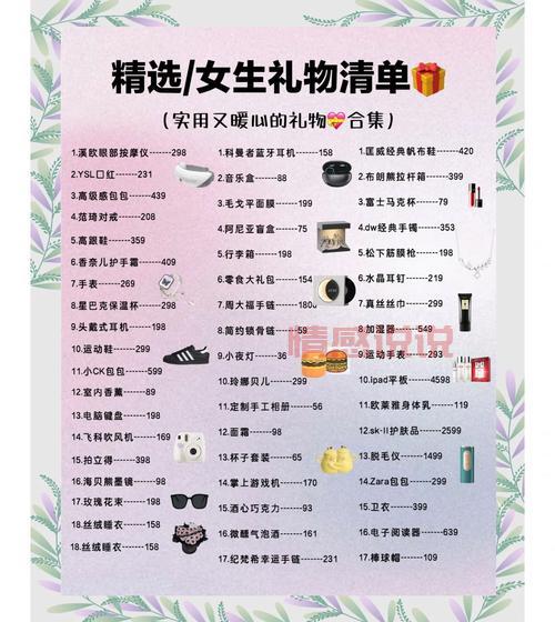 想送女朋友小礼物？这几种高颜值又实用的推荐！