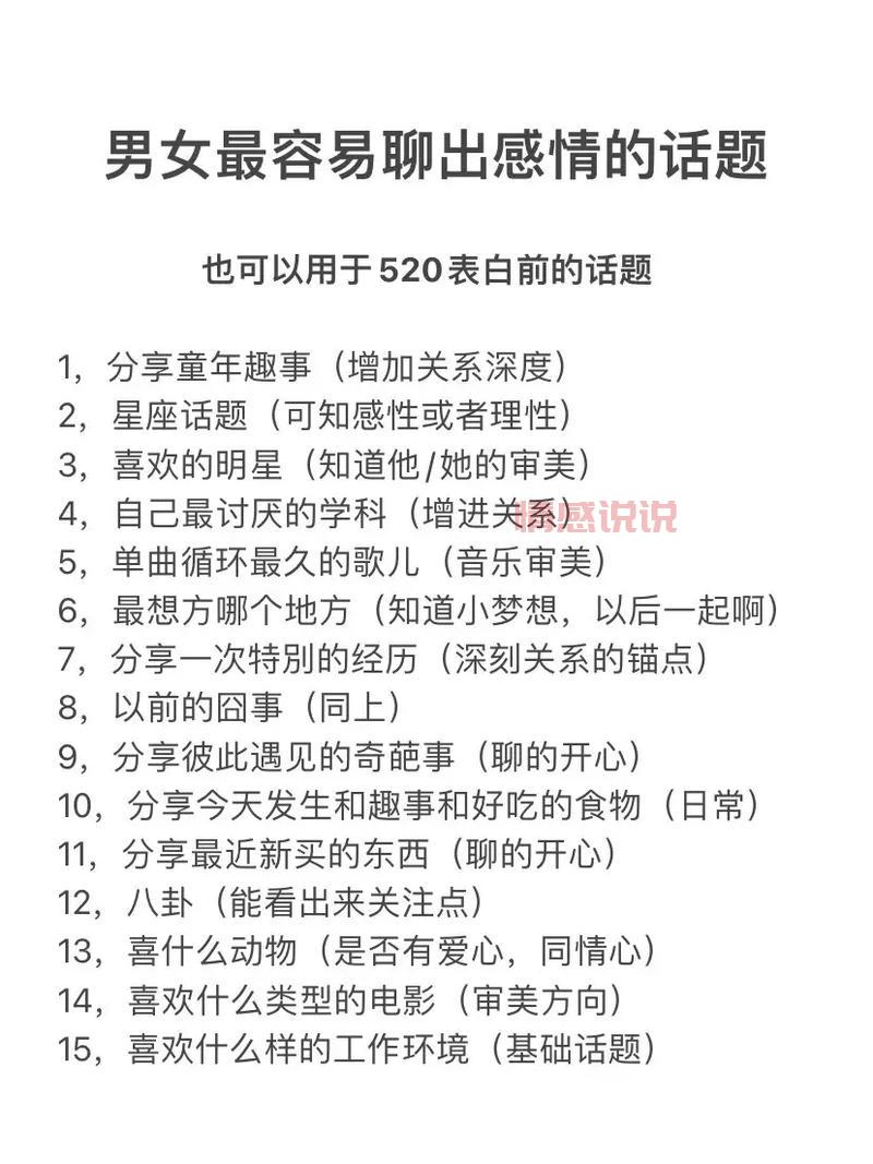 找不到男女微信聊天对话话题怎么办？试试这几个万能话题！