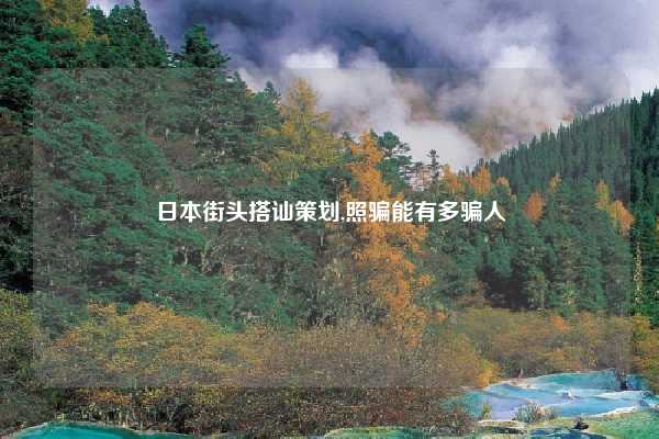 日本街头搭讪策划,照骗能有多骗人