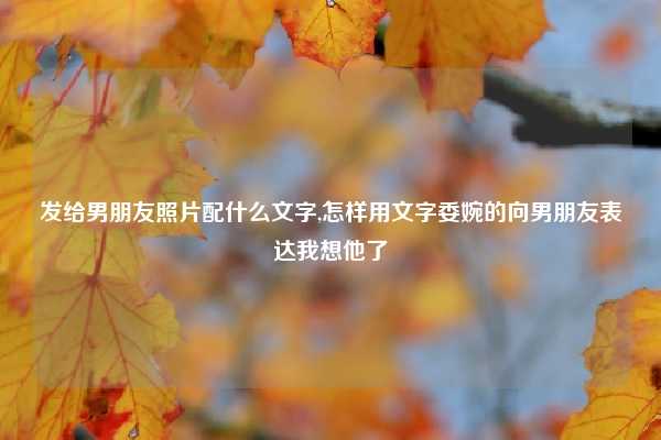 发给男朋友照片配什么文字,怎样用文字委婉的向男朋友表达我想他了