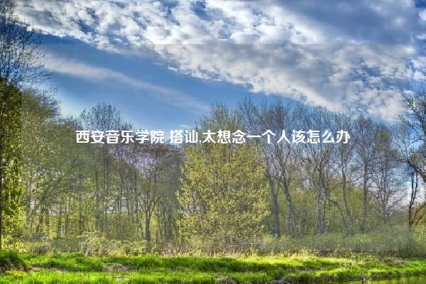 西安音乐学院 搭讪,太想念一个人该怎么办