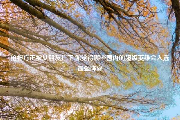 枪神方正被女朋友拦下,你觉得哪些国内的超级英雄会入选最强阵容